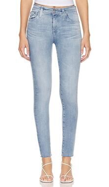 Ag Denim Jeans Faded Blue Farrah Ankle Jeans Size 26